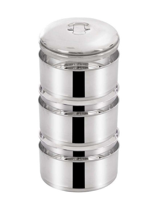 Orion Δοχείο Φαγητού Inox Ασημί 3lt