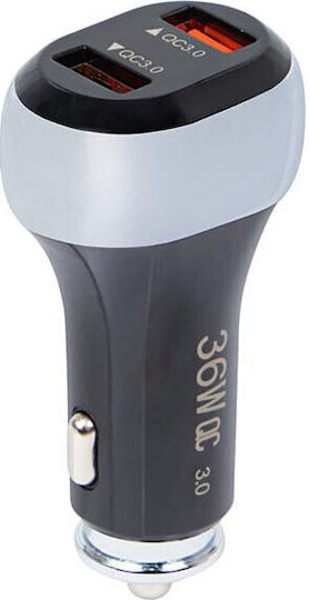 Blow Încărcător Auto 36W cu Porturi: 2xUSB