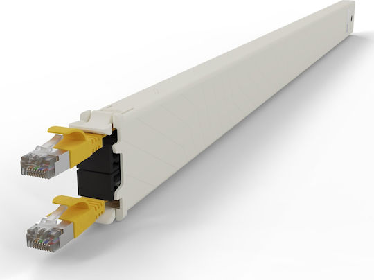 Patchbox U/FTP (STP) Cat.6a (Gigabit) Καλώδιο Δικτύου Ethernet 1.8m Κίτρινο