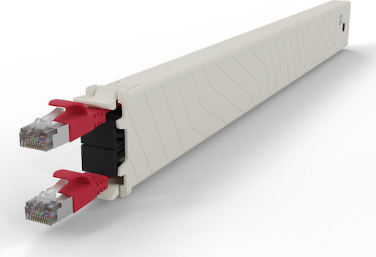 Patchbox U/FTP (STP) Cat.6a (Gigabit) Καλώδιο Δικτύου Ethernet 0.8m Κόκκινο