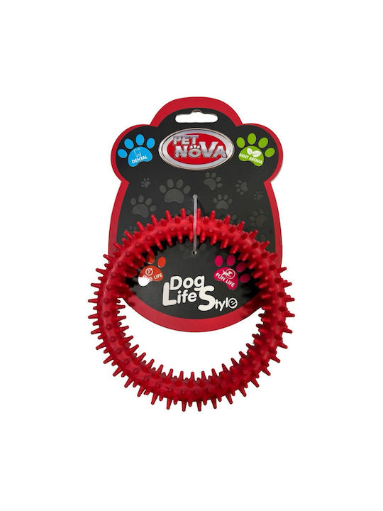 Pet Nova Pet Nova Dental Ring Hundespielzeug Groß Rotes Kauen Pet Nova Pet Nova Dental Ring Hundespielzeug Groß Rotes Kauen