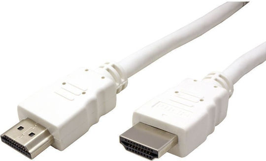 Value Winkel Kabel HDMI-Stecker - HDMI-Stecker 2m Weiß