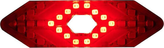 Dunlop Hinteres Fahrrad-LED-Anzeigelicht USB Wiederaufladbar