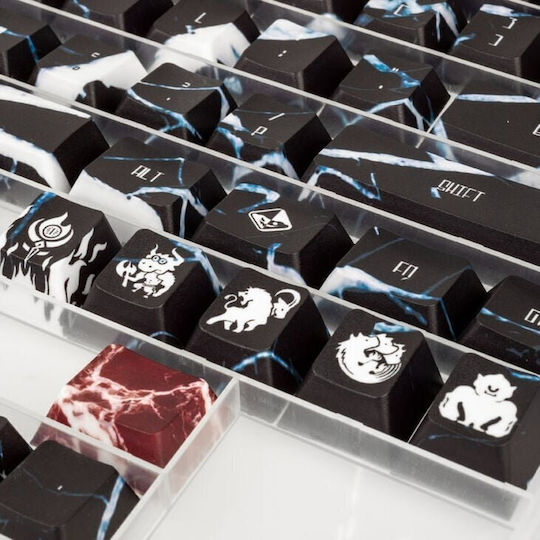 Traitors Tartarus PBT Keyboard Keycaps with ANSI Layout 108 Pieces