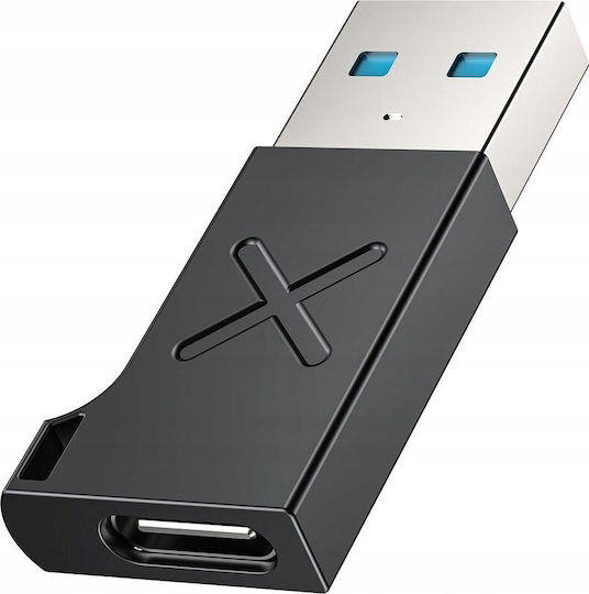 Προσαρμογέας Unitek Usb-a Usb-c 10gbps Μαύρο A1049abk01