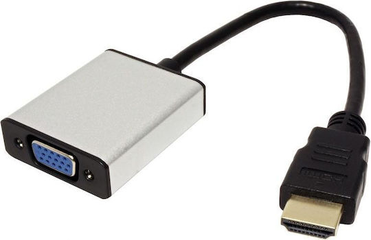Av Value Adapter HDMI D-sub VGA + 3.5mm Jack Silver 12.99.3119