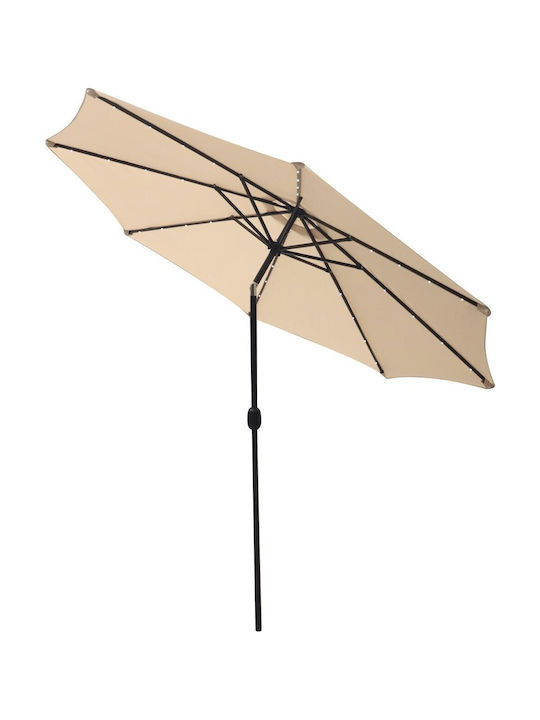 Umbrelă Rotundă Din Plastic Bej Φ3m