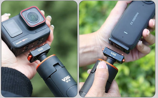 Vrig Adapter Support Mount 1/4"" Thread + Gopro Insta360 Ace Pro Ac07 A0106 System
