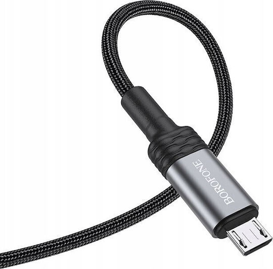 Borofone Regulär USB 2.0 auf Micro-USB-Kabel Schwarz 1.2m 1Stück