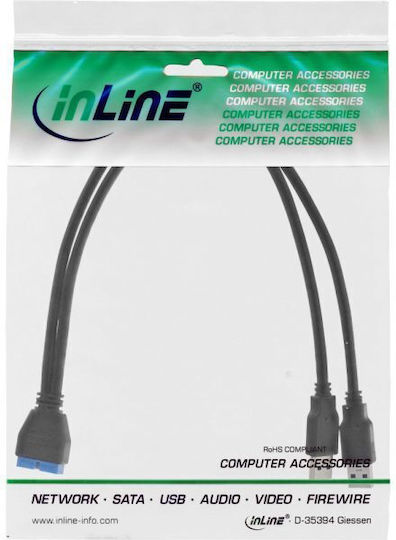 InLine USB to 30-Pin Cable Μαύρο 0.4m 1τμχ