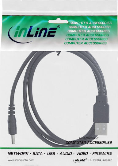 InLine USB 2.0 Cable USB-A male - DC Μαύρο 3m