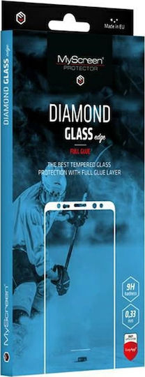 MyScreenPROTECTOR Vollkleber Gehärtetes Glas Schwarz (Moto G75)