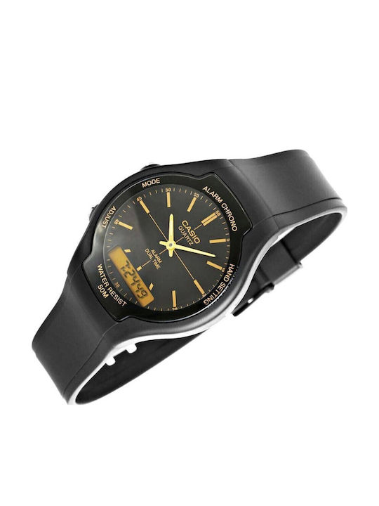 Casio Digital Womens Watch Battery with Black Rubber Strap
