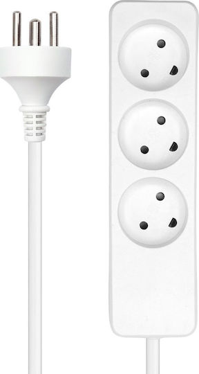 ProXtend Steckdosenleiste 3 Positionen mit Kabel 4m