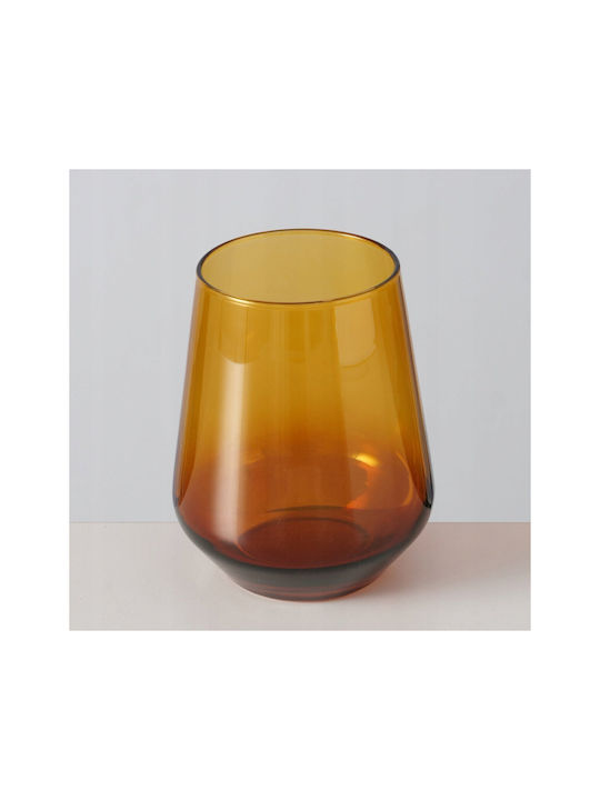 Boltze Glas Wasser aus Glas in Honig Farbe 425ml