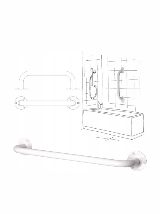 Mobilex Λαβή Μπάνιου ΑΜΕΑ 40cm Λευκή