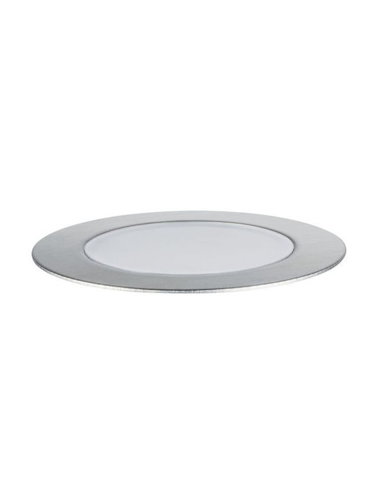 Paulmann Σποτ Δαπέδου LED με Θερμό Λευκό Φως IP65 Ασημί