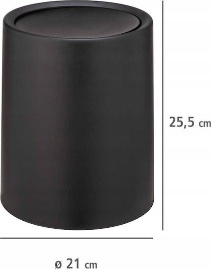 Wenko Wenko Mülleimer Kunststoff Schwarz 6lt
