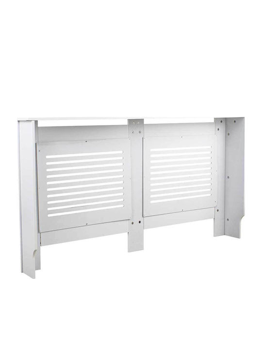 Bakaji Husă Pentru Radiator Din MDF Alb 152x19x82cm