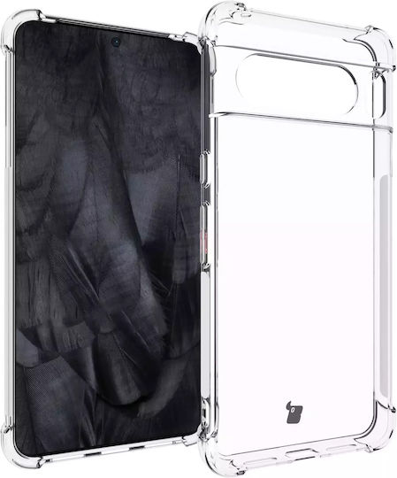 Bizon Clear Pack Case & 2x Screen Glass Задна корица Закалено стъкло Прозрачен (Google Pixel 8 Pro)