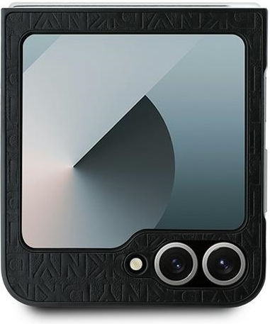 DKNY Pouch Back Cover Δερμάτινο Μαύρο (Galaxy Z Flip6)