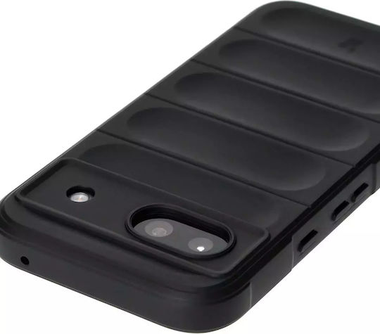 Bizon Tur Back Cover Σιλικόνης / Tempered Glass 2mm Μαύρο (Google Pixel 8a)