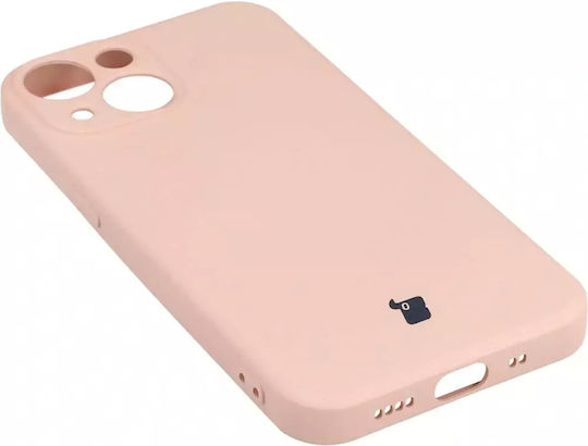 Bizon Silicone Case Back Cover Silicone / Tempered Glass with Strap Pink (iPhone 13 mini)
