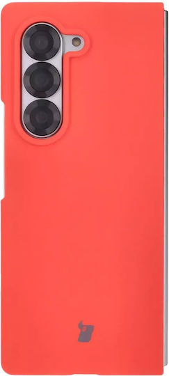 Bizon Soft Back Cover Σιλικόνης / Tempered Glass / Πλαστικό Κόκκινο (Galaxy Z Fold6)