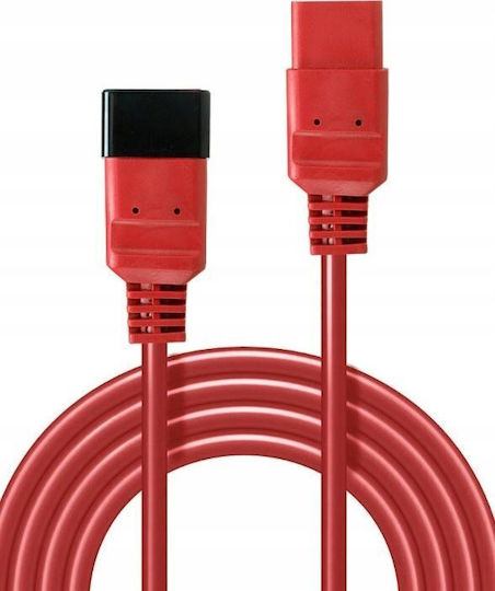 Lindy IEC C20 / IEC C19 - IEC C20 / IEC C19 Cable 3m Red