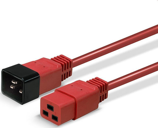 Lindy IEC C20 / IEC C19 - IEC C20 / IEC C19 Cable 3m Red