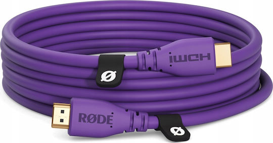 Rode Cable HDMI male - HDMI male 3m Μωβ