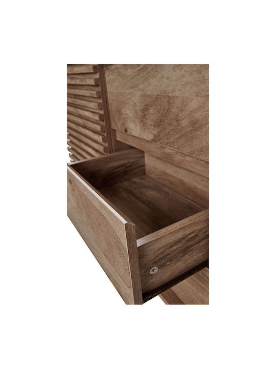 Sideboard Kiros Wooden Φυσικό 80x39x80cm