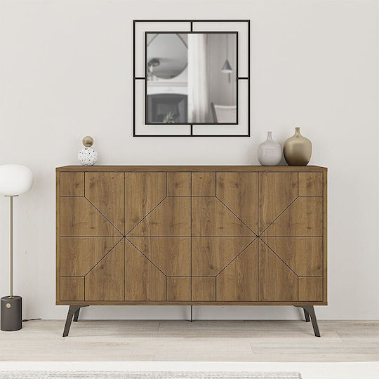 Sideboard Giacomo Wooden Light Brown 123x35x77.4cm
