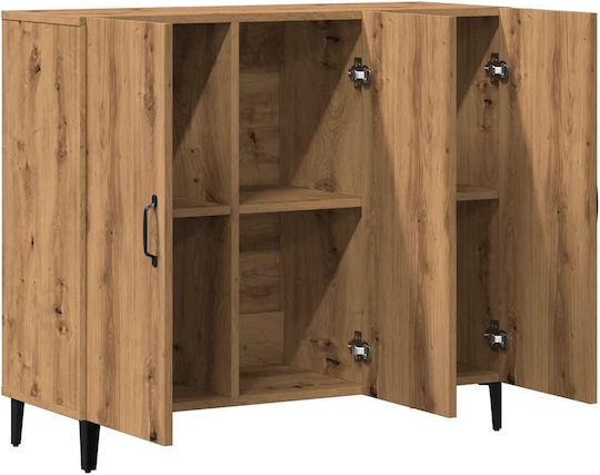 Мебели за съхранение дървен Кафяв 90x34x80см