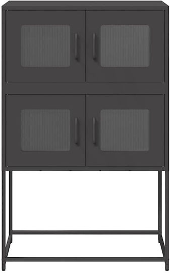 Μπουφές από Μέταλλο Μαύρο 68x39x107cm