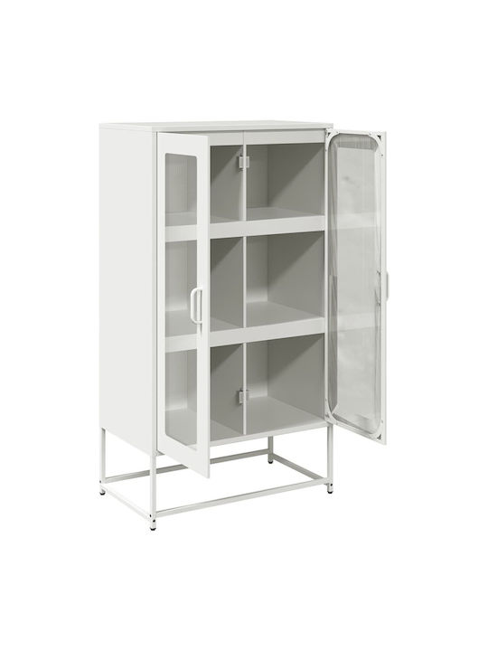 Sideboard made of Metal White 68x39x123cm