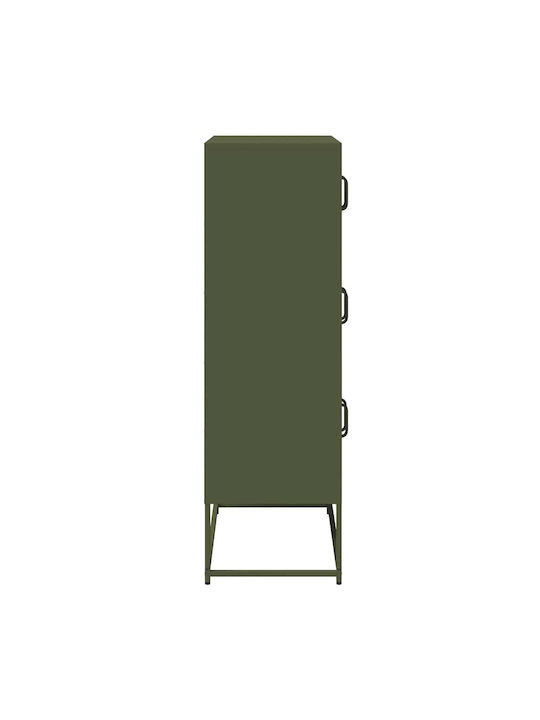 Μπουφές Olive Green, Green 68x39x123cm