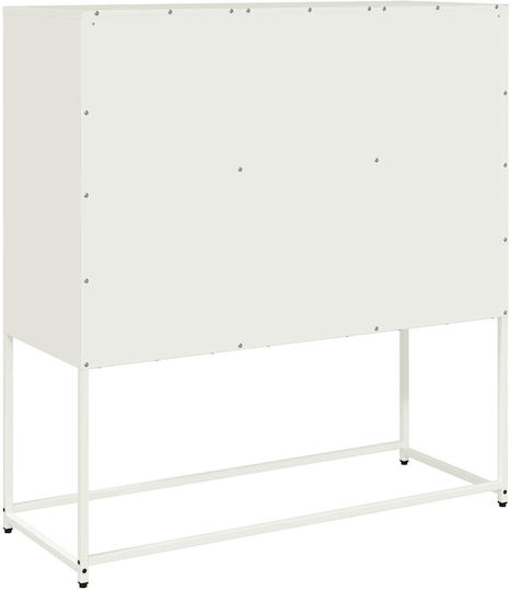 Sideboard made of Metal Olive Green 100.5x39x107cm