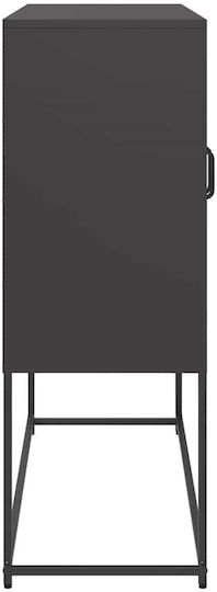 Μπουφές από Μέταλλο Μαύρο 100.5x39x107cm