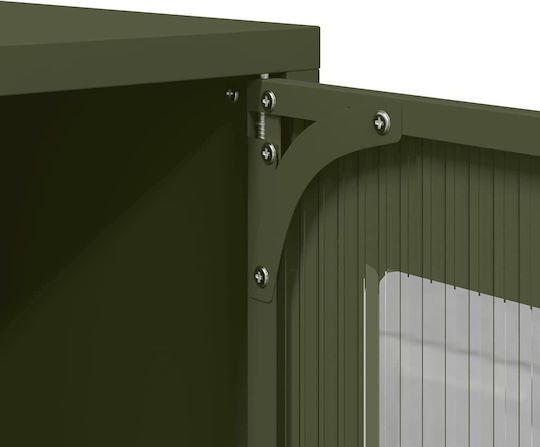 Мебели за съхранение от метал Olive Green + Green 68x39x107см