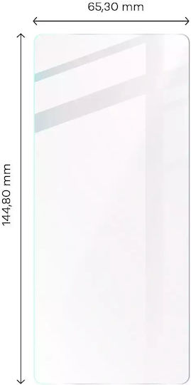 Bizon Screen Glass + Kameraschutz Gehärtetes Glas Transparent für das Pixel 7a