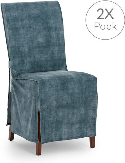 Eysa Turin Elastic Cover for Chair Turquoise 40x45cm 2pcs S23303