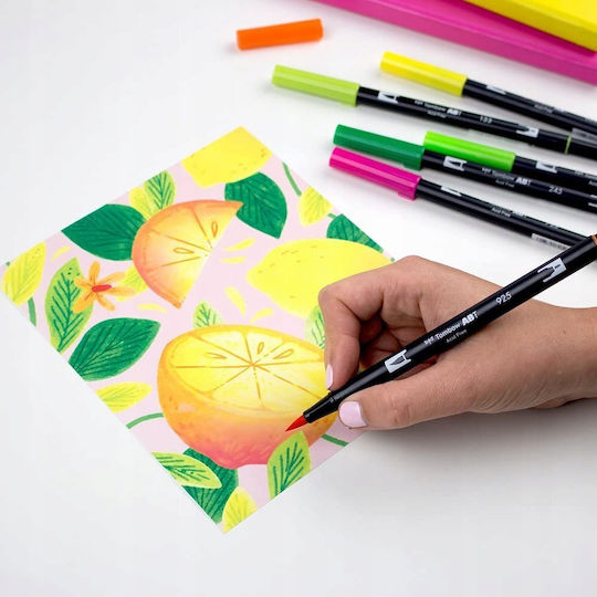 Tombow Abt Dual Brush Pen Marker 108 Stück Tischdisplay