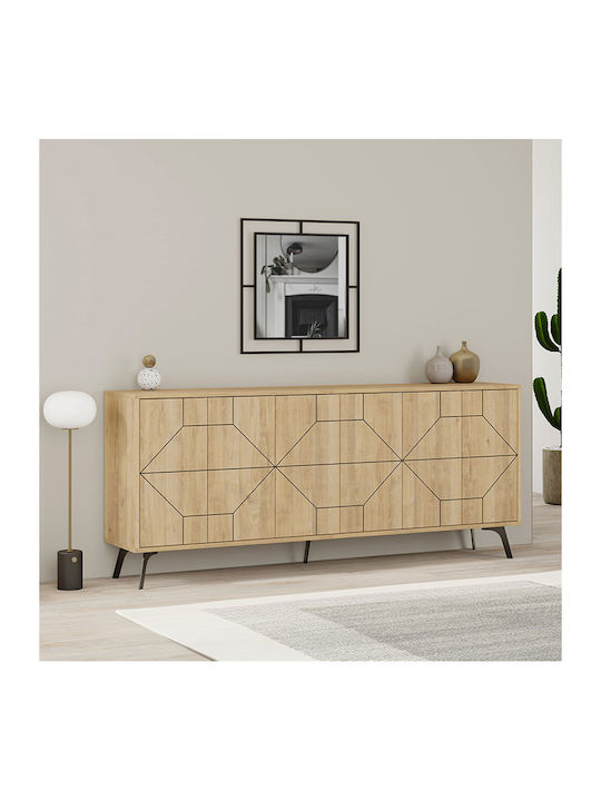 Dune Wooden Buffet Οξιά L184xW35xH77.4cm