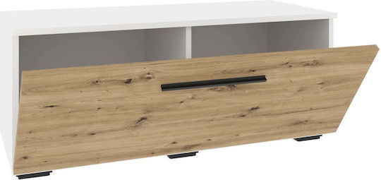 Bufet Kos Alb/stejar Artisan 95x40x39cm