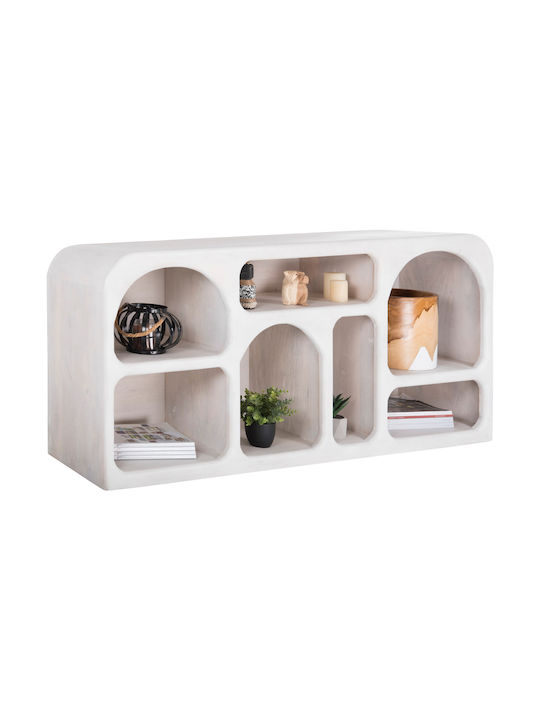 Bufet Handyr din Lemn Masiv Alb 165x35x75cm
