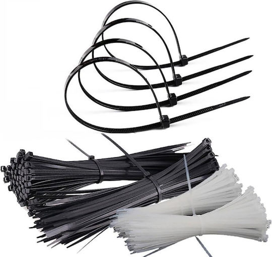 Techly Legături Cablu Din Plastic Albă Culoare 100 Bucăți