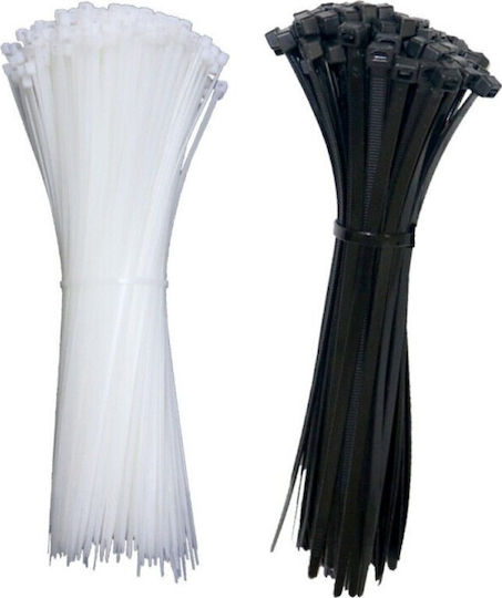 Techly Legături Cablu Din Plastic Albă Culoare 100 Bucăți