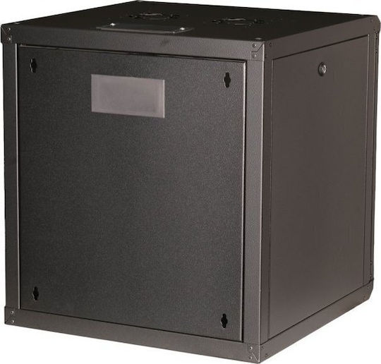 Equip Montat pe perete Cabină Rack 12U 60x60cm Negru