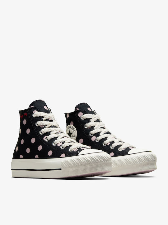 Converse Lift Флатформи Маратонки Black / Summit Pink / Egret Converse Lift Флатформи Маратонки Black / Summit Pink / Egret